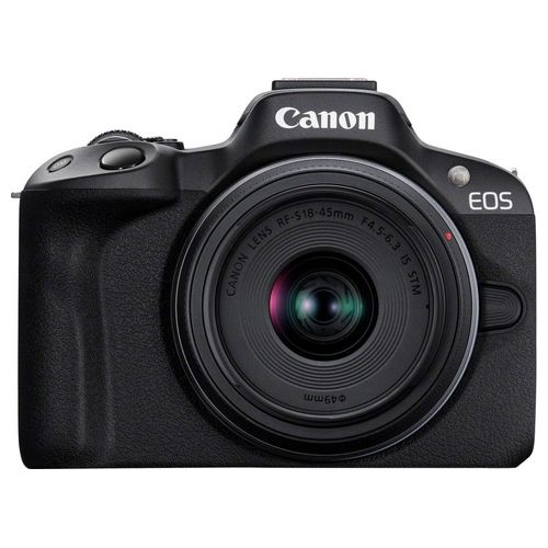 Canon EOS R50 Black  RF-S 18-45 IS STM  RF-S 55-210mm F5-7.1 IS STM Kit MILC 24.2 MP CMOS 6000 x 4000 Pixel Nero