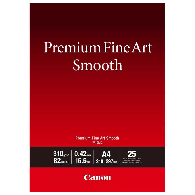 Canon FA-SM 2 Premium FineArt Smooth A4 25 Fogli 310gr