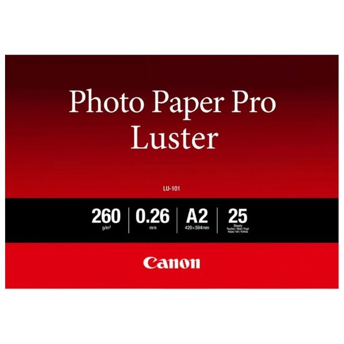 Canon LU-101 A2 Photo Carta Pro Luster 260g,r 25 Fogli