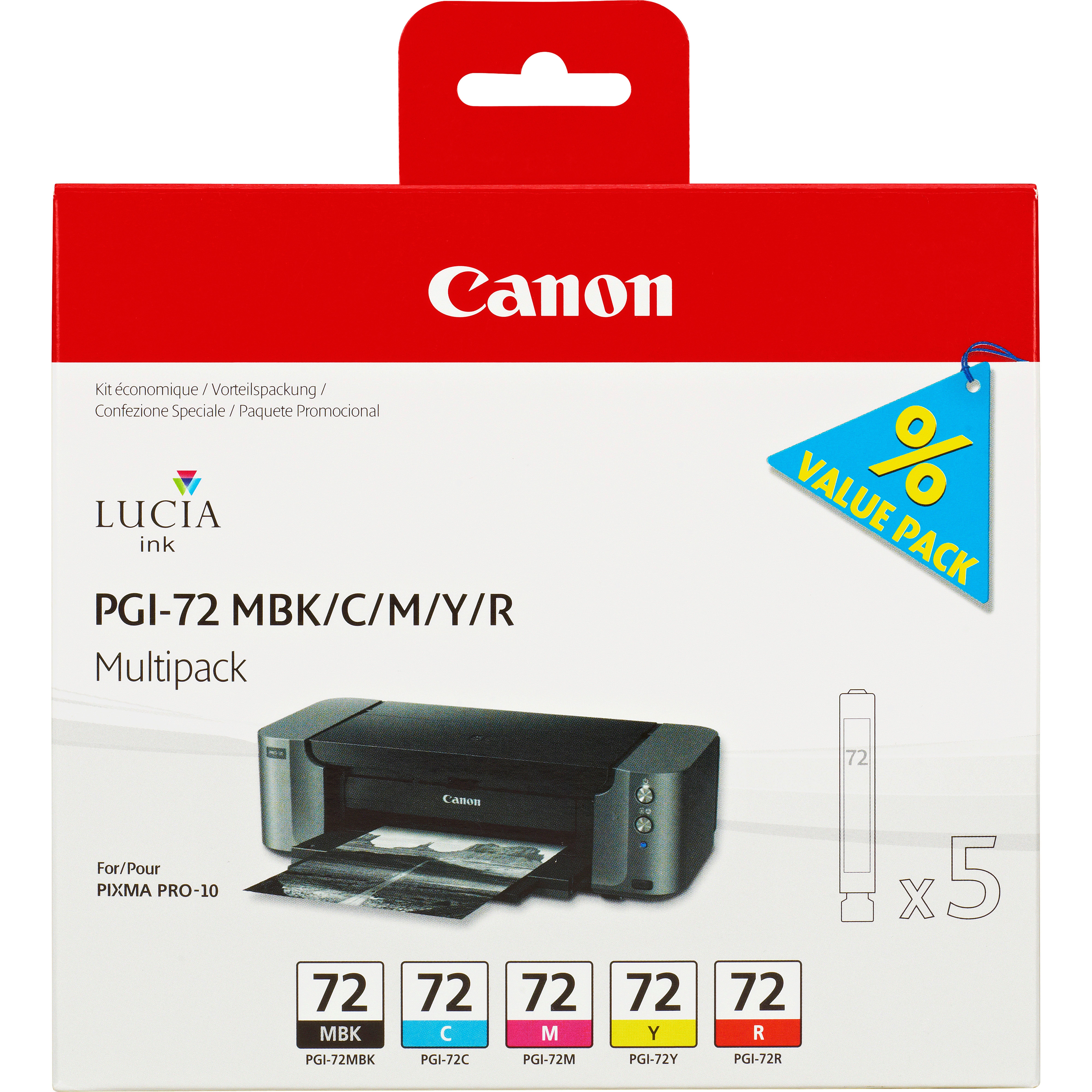 Canon Multipack Pgi-72 Mbk/c/m/y/r