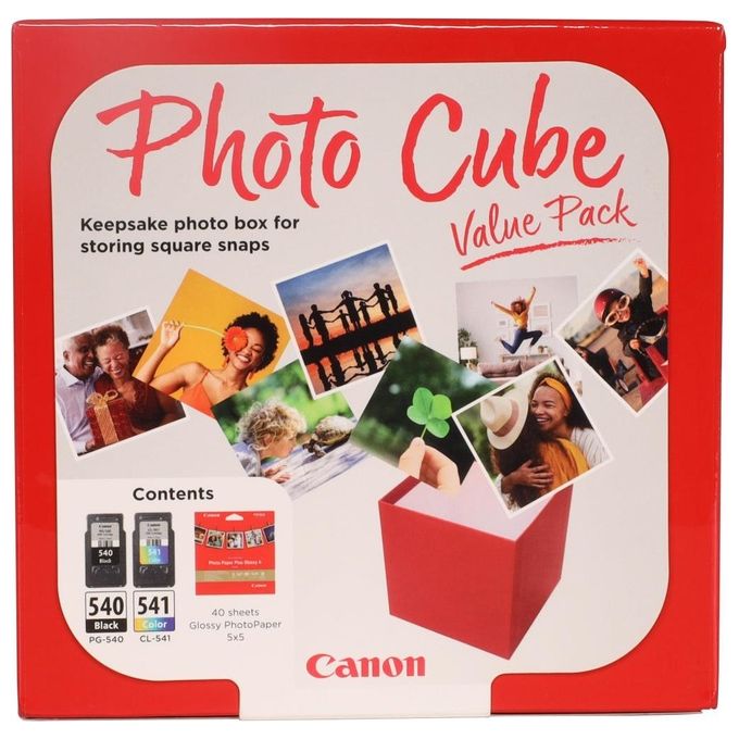 Canon PG-540 - CL-541 Photo Cube Value Pack PP-201 13x13cm 40 Fogli