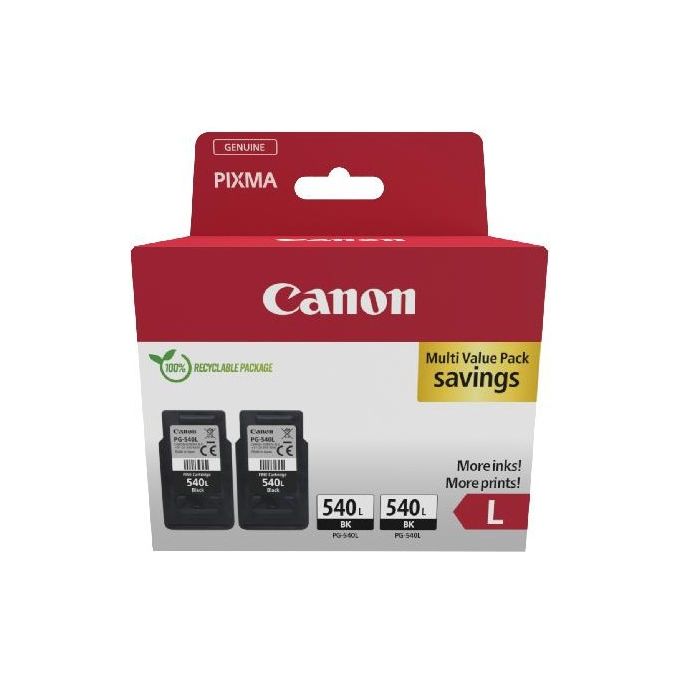 Image of Canon PG-540L Cartuccia D'inchiostro 2 Pezzi Originale High (l) Yield Nero