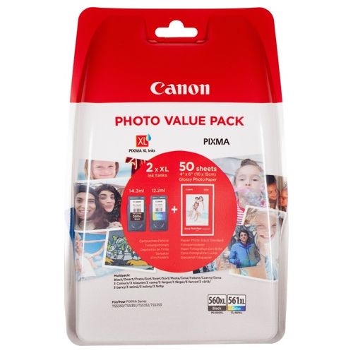 Canon PG-560 XL / CL-561 XL Photo Value Pack PP-201 10x15cm