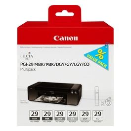 Canon Pgi-29 Mbk Pbk Dgy Gy Lgy Co Multip