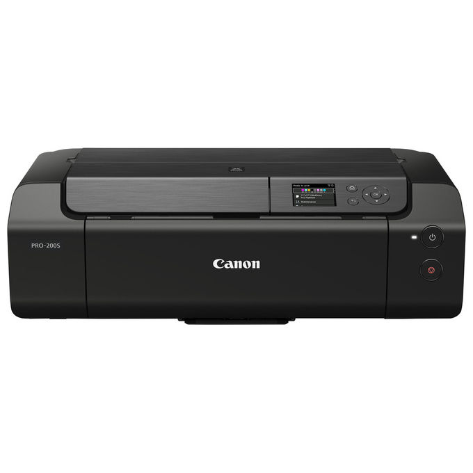 Canon PIXMA PRO-200s stampante fotografica inkjet formato A3+ 8 inchiostri dye 4800x2400 dpi Wi-Fi display LCD touch nero
