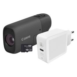 Canon PowerShot ZOOM Fotocamera Compatta in Stile Monocolo Kit Essenziale Bianco