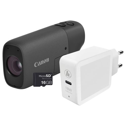 Canon PowerShot ZOOM Fotocamera Compatta in Stile Monocolo Kit Essenziale Bianco