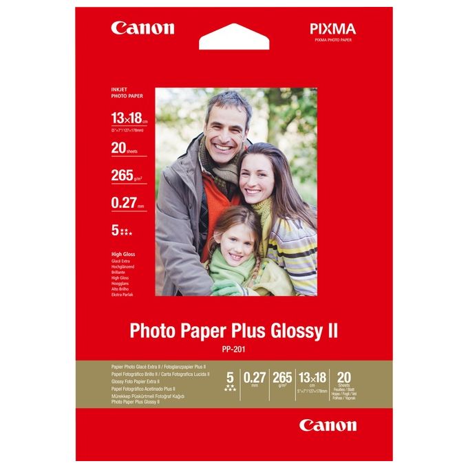 Canon Pp-201 Carta Glossy (5 X 7) 20 Fg.