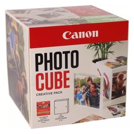 Canon PP-201 Carta Fotografica 13x13cm Photo Cube Pacchetto Creativo Bianco/Verde 40 Fogli