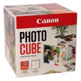 Canon PP-201 Carta Fotografica 13x13cm Photo Cube Pacchetto Creativo Bianco/Arancione 40 Fogli