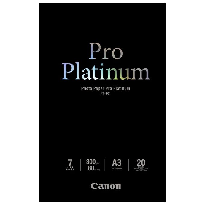 Canon Pt-101 A3 20sh-pro Platinum Paper