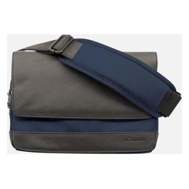 SB100 Borsa da Spalla Blu/Marrone