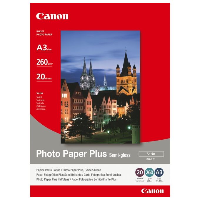 Canon Sg-201 A3 Semi Glossy Photo P. 20fg
