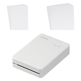 Stampante portatile SELPHY QX20: per la stampa Wi-Fi direttamente dal tuo dispositivo smart. Stampa a sublimazione 2 formati di stampe con adesivo rimovibile e ricarica USB-C - Bianco