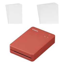 Stampante portatile SELPHY QX20: per la stampa Wi-Fi direttamente dal tuo dispositivo smart. Stampa a sublimazione 2 formati di stampe con adesivo rimovibile e ricarica USB-C - Rosso