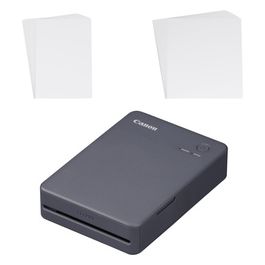 Stampante portatile SELPHY QX20: per la stampa Wi-Fi direttamente dal tuo dispositivo smart. Stampa a sublimazione 2 formati di stampe con adesivo rimovibile e ricarica USB-C - Nero