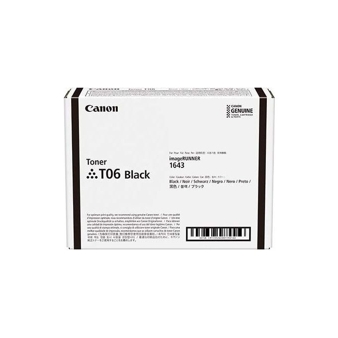Canon T06 Cartuccia Toner Originale Nero 20500 Pagine per iR1643