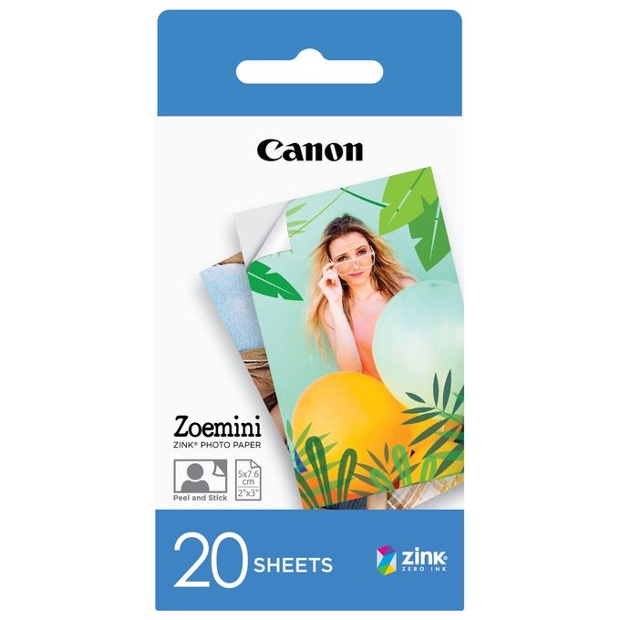 Canon ZP-2030 20 Fogli di Carta Fotografica per Canon ZINK