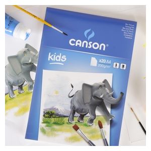 Canson Album Colorato Kids 21x42cm 200gr 20 Fogli