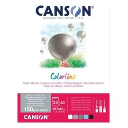 Canson Confezione 25 Fogli Colorline Aria 29.7x42cm