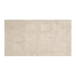 Tappeto Bagno Quarzo Bianco Beige 110x60 cm