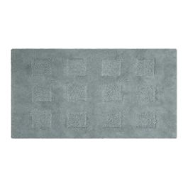 Tappeto Bagno Quarzo Bianco Grigio 110x60 cm
