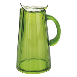 Caraffa verde 1,7 l, comoda impugnatura tappo design foglia