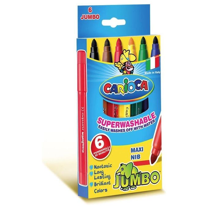 40 pennarelli Carioca jumbo (41257) - Disegno e colori - Carioca -  Giocattoli