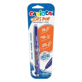 Carioca Confezione 1 Blister Penna Cancellabile Blu