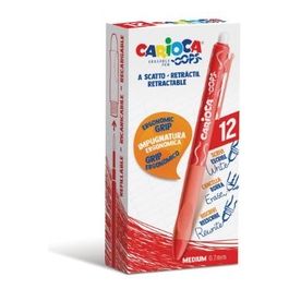 Carioca Confezione 12 Penna Cancellabile Scatto Rosso Oops