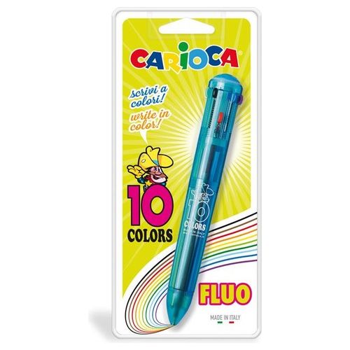 Carioca Confezione 1bl Penna 10 Colori fluo