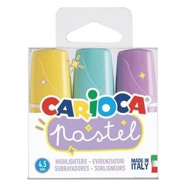 Carioca Confezione 3 Mini Evidenziatore Pastel