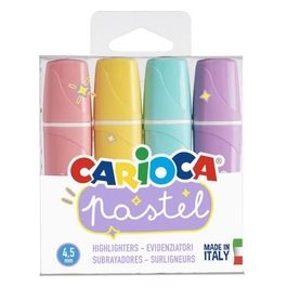 Carioca Confezione 4 Evidenziatore Pastel Memolight