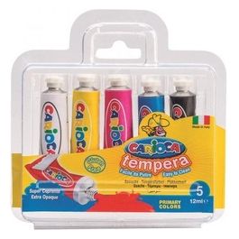 Confezione da 5 tube 12ml Tempera Ass.te