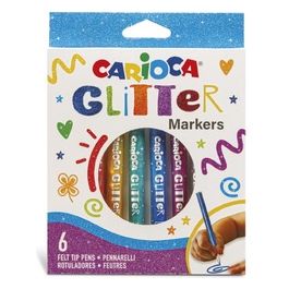Carioca Confezione 6 Marcatori Glitter