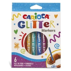 Carioca Confezione 6 Marcatori Glitter