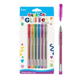 Carioca Confezione 6 Penne Glitter Blister