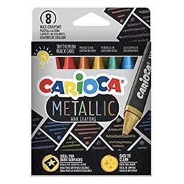Confezione 8 Pastelli a Cera Jumbo Metallic