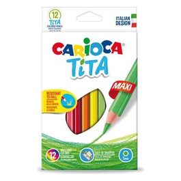 Carioca Tita Maxi Pastello Colorati Confezione 12 Pezzi