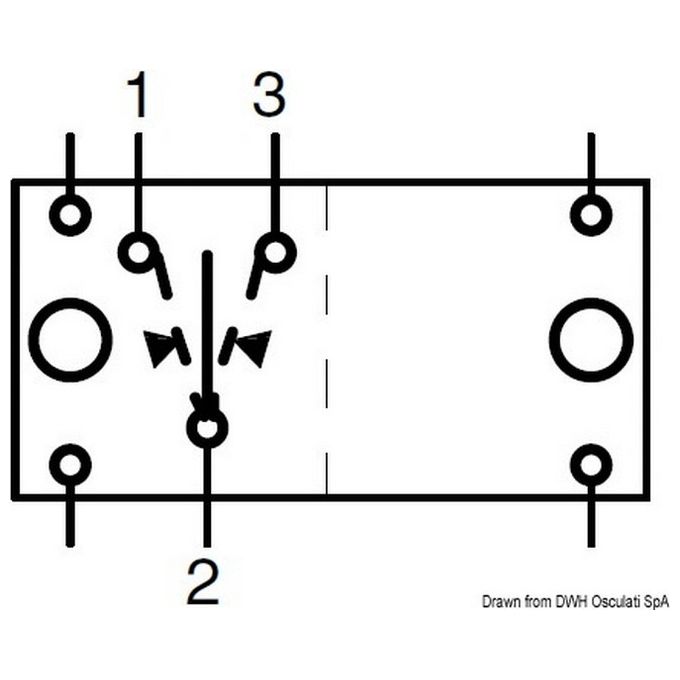 Carling Technologies Interruttore (ON)-OFF-(ON) singolo polo 2 lam 12 V 