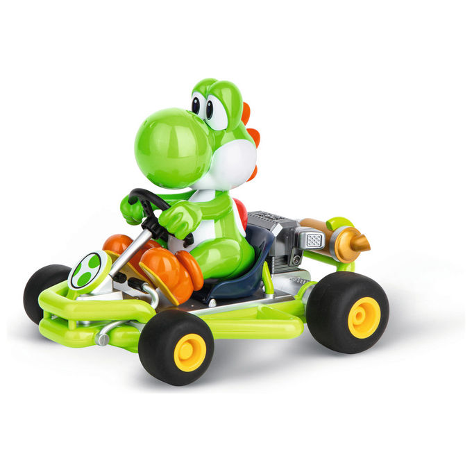 Carrera, Modellino Radiocomandato Yoshi Mario Kart, Scala 1:18, Motore Elettrico