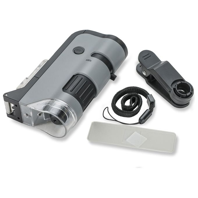 Carson MicroFlip 100x - 250x LED Pocket Microscopio Digitale