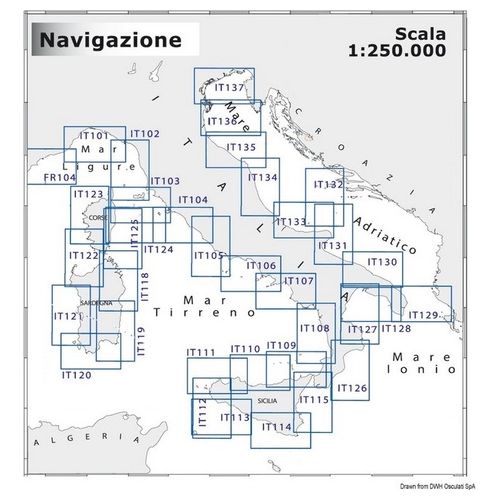 Carta Navimap IT104-IT105 