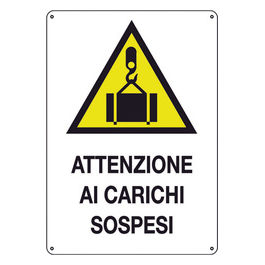 Cartello Carichi Sospesi Cm.68X49 A3991