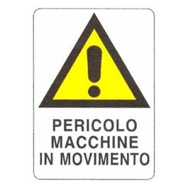 Cartello Movimento Macchine 48X 68 Plastica