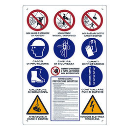 Cartello P/Cantieri 12 Norme 88X138 A4066