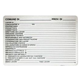 Cartello P/Cantieri Cm.88X68 A4070