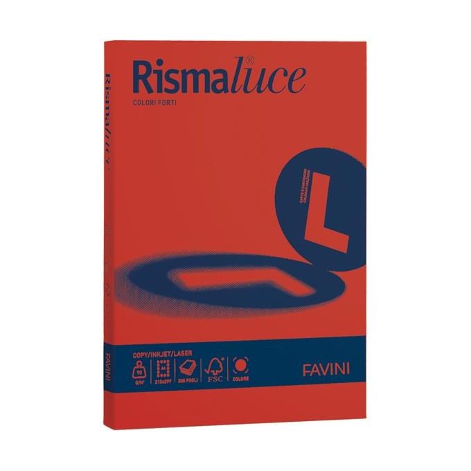 Cartotecnica Favini 100 Fogli 90g-mq Scarlatto A4