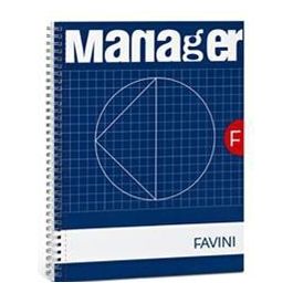 Cartotecnica Favini A293814 Confezione 5 Blocchi Spiral Manager A4