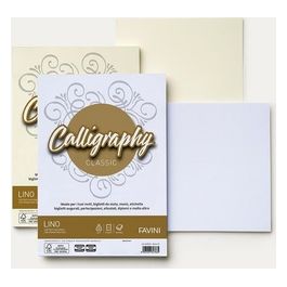 A690614 Confezione 50 Fogli Lino 200gr A4 Bianco